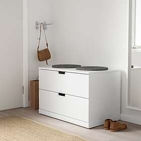 IKEA NORDLI Byrå med 2 lådor 80x54 cm