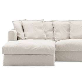 Decotique Le Grand Air Klädsel 3-Sits Divan Vänster Linne, Creamy White Linne