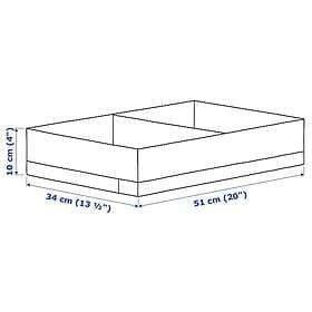 IKEA STUK Låda med fack 34x51x10 cm