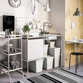 IKEA HÅLLBAR Behållare med lock 35l