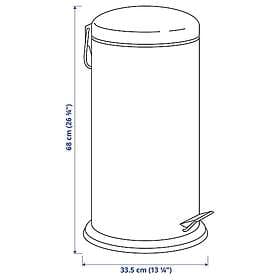 IKEA MJÖSA Pedalhink 30l