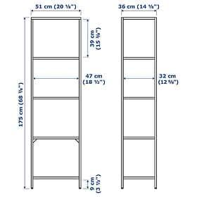 IKEA LAGKAPTEN/ELDBERGET / VITTSJÖ Skrivbords-/förvaringskombination