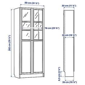 IKEA VEBJÖRN/MULLFJÄLLET / BILLY/OXBERG Skrivbords-/förvaringskombination