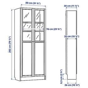 IKEA VEBJÖRN/MULLFJÄLLET / BILLY/OXBERG Skrivbords-/förvaringskombination