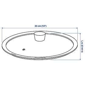 IKEA KLOCKREN Lock till stekpanna 33 cm