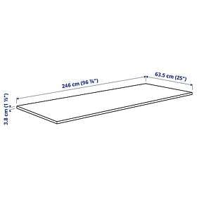 IKEA KARLBY Bänkskiva 246x3.8 cm