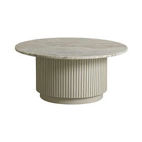 Nordal Erie Runt Soffbord Vit Marmor Topp
