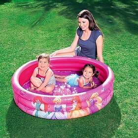 Bestway Uppblåsbar barnpool Prinsessor 122 x 25 cm 140l