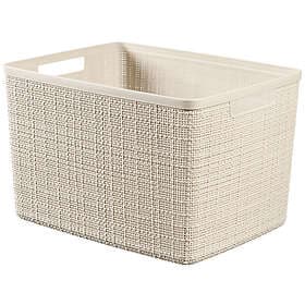 Curver Förvaringslåda rektangulär Jute L 36 x 28 23 cm beige