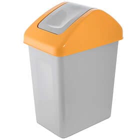 BranQ Papperskorg med vipplock Plast 10l gul BRANQ