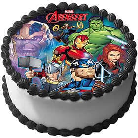 Tårtbild Avengers