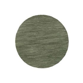 KM Carpets Birka Ullmatta Grön Rund 160