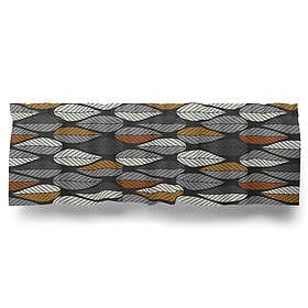 Arvidssons Textil Blader Gardinkappa Svart/Orange Metervara