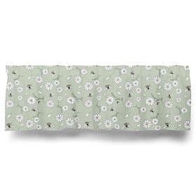 Arvidssons Textil Blomstersurr Gardinkappa Ljusgrön Metervara