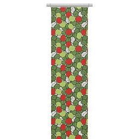 Arvidssons Textil Päppel Panelgardin Grön/Röd