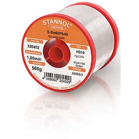 Weller -löd 1,0 mm, med flussmedel, 500g rulle
