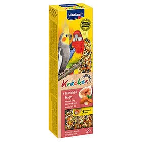 Vitakraft Kräcker för stora parakiter Mandel & fikon 2 st