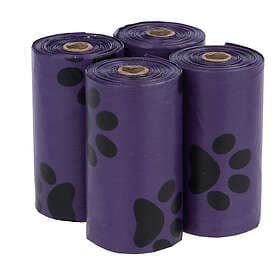 Zooplus Hundbajspåsar med doft 4 rullar à 15 påsar lila, Lavendel