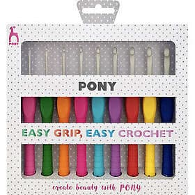 PONY Easy Grip Virknålset 2-6mm 9 storlekar