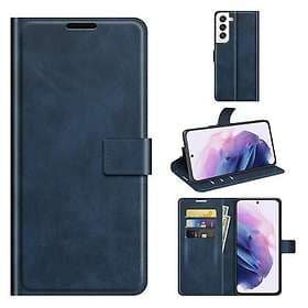 Leather Wallet Samsung Galaxy S22 Blue