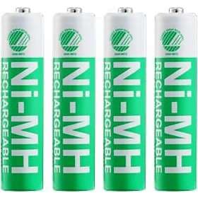 Deltaco laddbara AAA-batterier, 1000mAh, Svanenmärkt, 4-pack