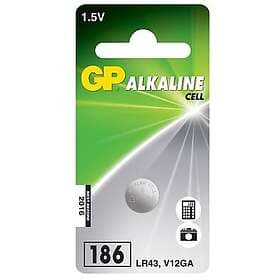 GP Batteries Alkalisk knappcell LR43 1,5V 1-P