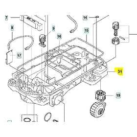 Husqvarna Chassi nedre P12 för Automower 305 (2021) 5965680-02