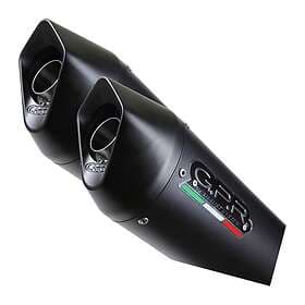GPR Exhaust Systems Furore Dual Slip On Pegaso 650 92-96 Ga Homologated Muffler Svart
