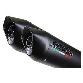 GPR Exhaust Systems Furore Dual Slip On Fjr 1300 06-16 Homologated Muffler Svart