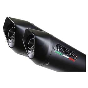 GPR Exhaust Systems Furore Dual Slip On Xt 660 X/r 04-14 Cat Homologated Muffler Svart