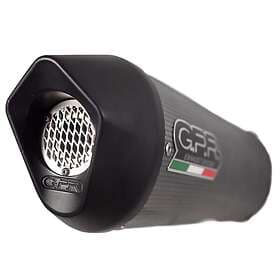 GPR Exhaust Systems Furore Evo4 Poppy Triumph Tiger 800/xr/xc/xrx/xcx/xrt/xca 17-20 Ref:e4.t.93.fp4 Homologated Oval Muffler Svart