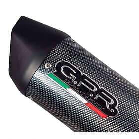 GPR Exhaust Systems Furore Poppy Ducati Monster 696 08-14 Ref:d.75.fupo Homologated Oval Muffler Svart