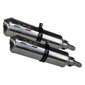 GPR Exhaust Systems Satinox Dual Slip On Varadero 1000 99-11 Homologated Muffler Silver