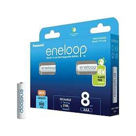 Panasonic Eneloop AAA-batterier 800 mAh 8st