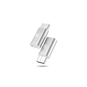 Adapter USB-C till Micro-USB silver