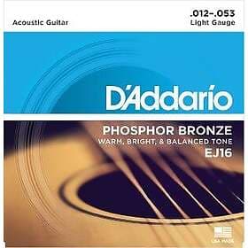 D'Addario EJ16 Phosphor Bronze Light 012-053