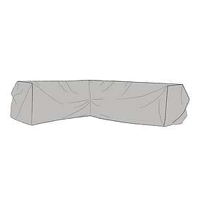 Möbelskydd hörnsoffa 83x292/234 cm grå polyester