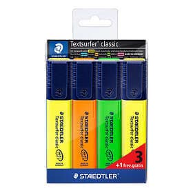 Staedtler Överstrykningspenna Textsurfer InkJet 3 färger (4 pennor)