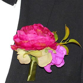 Corsage Pion Rosa