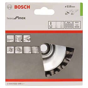 Bosch Konborste Vågformad 115mm Inox M14