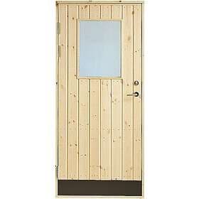 Jabo Förrådsdörr 18 Rak Glas 9x20 / Vänster