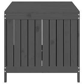 vidaXL Dynbox grå 147x68x64 cm massiv furu 823852