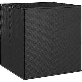 vidaXL Dynbox PE-rotting 100x97,5x104 cm svart 317226