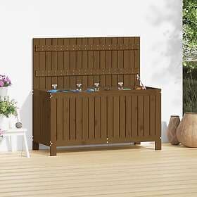 vidaXL Förvaringslåda honungsbrun 115x49x60 cm massiv furu 823839