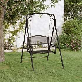 vidaXL Hammock 124 cm svart stål 318832