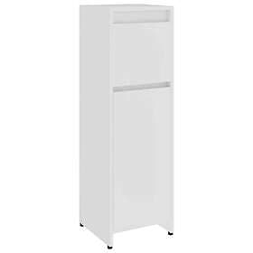 vidaXL Badrumsskåp vit 30x30x95 cm konstruerat trä 802660