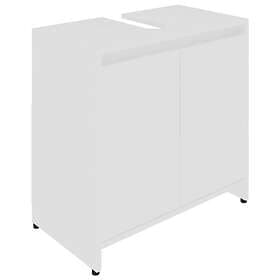 vidaXL Badrumsskåp vit 60x33x61 cm spånskiva 802642