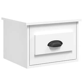 vidaXL Väggmonterade sängbord vit 41,5x36x28 cm 816376
