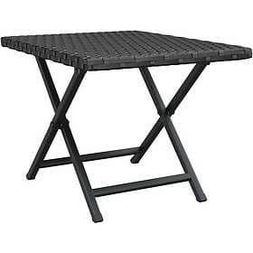 vidaXL Hopfällbart bord svart 45x35x32 cm konstrotting 362251