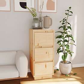 vidaXL Byrå 32x34x75 cm massiv furu 813365